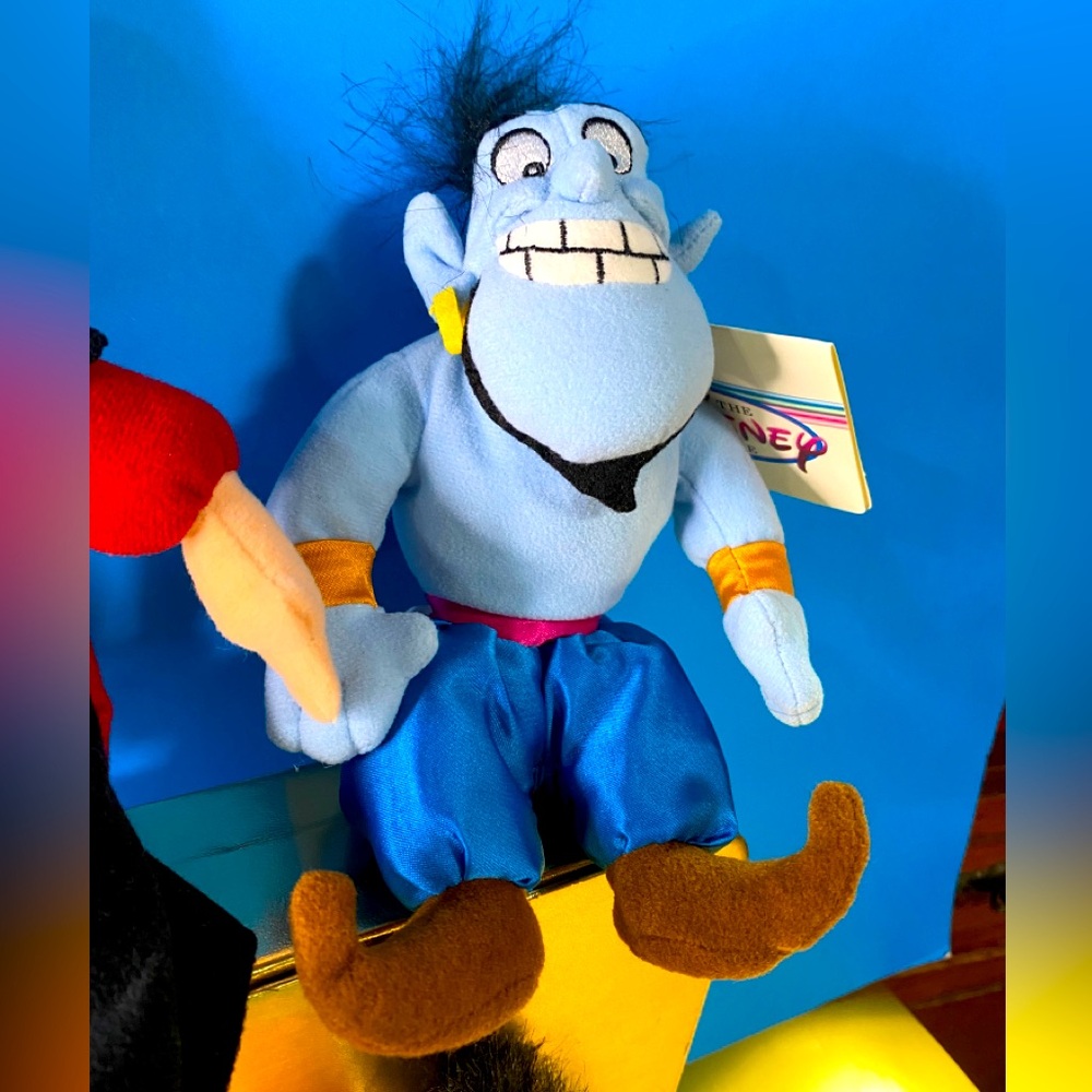 DISNEY EXCLUSIVE NWT VTG 1990s ALADDIN RETIRED BEAN BAG PLUSH COLLECTION OF 4 - Picture 3 of 16